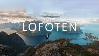 Top 5 beautiful Places Lofoten Norway English subtitles