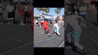 Professor BREAKS Defender’s Ankle Without Moving at Venice Beach. Stand-still Shamgod Move.