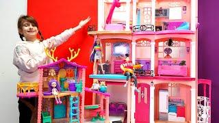 Oyuncak bebek evleri Zara ile emlakçılık mesleğini öğreniyoruz Barbie Dream House