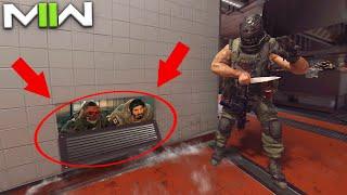 i FOUND GLITCHING PLAYERS CRAWLING AROUND IN THE HOTEL VENTS?? HIDE N SEEK ON MODERN WARFARE 2