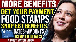 BIG NEWS INCREASED Food Stamps are Coming ALL DATES + AMOUNTS SNAP EBT Benefits Update 2024