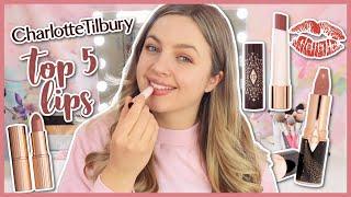 My TOP 5 Charlotte Tilbury Lipsticks Swatches & Try-On Lip Swatches