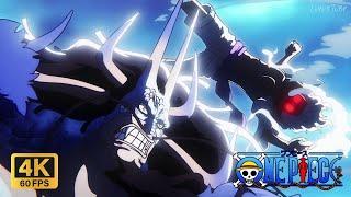 Luffy controlling Lightning vs Pure Haki Kaido Luffy vs Kaido  One Piece Episode 1074 4K 60FPS