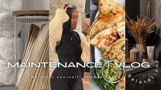 MAINTENANCE VLOG   FOOD SHOPPING + CHOOSING PEACE + AT HOME SELF CARE   🫶