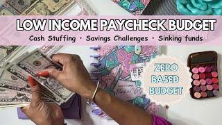 Detailed BUDGET WITH ME  CASH STUFF MY WALLET  USING LOW INCOME   PAY #2 BIWEEKLY  SEPTEMBER