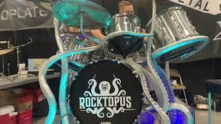 Rocking the ROCKTOPUS drum set at the Music City Drum Show in Nashville