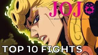 Top 10 JoJos Bizarre Adventure Fight Scenes Golden Wind