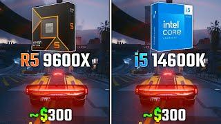 RYZEN 5 9600X vs INTEL i5-14600K  Test in 6 Games