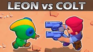  LEON vs COLT   1vs1  18 test  Olimpiadas Brawl Stars