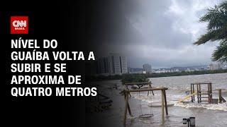 Nível do Guaíba volta a subir e se aproxima de quatro metros  CNN NOVO DIA