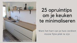 25 Opruim tips voor een minimalistische keuken  MINIMALISME