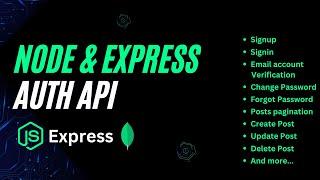 Build a Complete  API with Node.js Express & MongoDB  Guide for Beginners 2024  Auth JWT CRUD