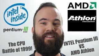 Intel Pentium III vs AMD Athlon 600mhz Battle with 3DFX Voodoo3 3000