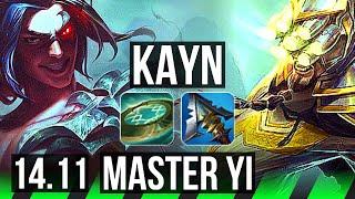 KAYN vs MASTER YI JGL  72% winrate Dominating Rank 15 Kayn  TR Challenger  14.11