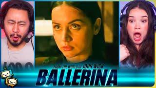 FROM THE WORLD OF JOHN WICK BALLERINA Trailer Reaction  Ana de Armas