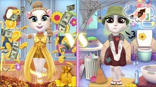 My talking Angela 2  Rich Angela VS Poor Angela  cosplay