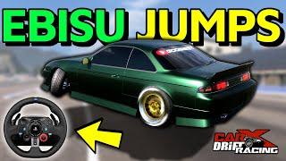 EBISU JUMPS with S14 Ultimate Drift Setup Fujin SX - CarX Drift Racing Online  G29