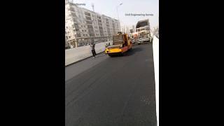 Underpass construction - asphalt paving #shortsvideo #yt_ces #ytshorts
