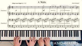 A. Arensky - 4. Waltz - 6 Childrens Pieces op. 34 for Piano 4 Hands