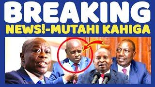 Breaking News Ruto RUSHED To NYERI Installed MUTAHI Kahiga As New KINGPIN Of Nyeri- Bombshell