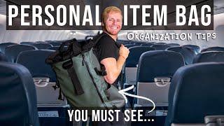 How to Pack Your Personal Item⎜Organization TIPS for your Flight
