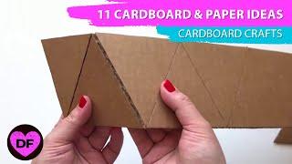 DIY   11 Cardboard & Paper Ideas  Cardboard crafts