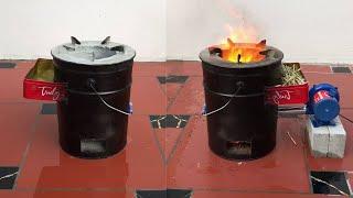 How To Make A Stove To Cook Wood And Rice Husks Together  Rocket Stove Designs