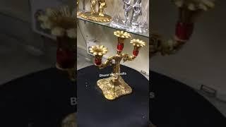 Golden Plated Metal Candle Holder