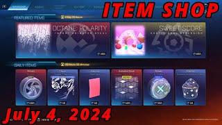 July 4 Rocket League Item Shop SWEET SCORE EXOTIC GOAL EXPLOSION