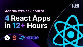 Modern React Web Development Full Course - 12 Hours  4 Real Industry Web Applications