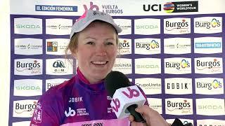 Lotta Henttala Post race Stage 1 Burgos