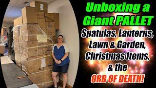 Unboxing A Pallet that is Giant - We Find THE ORB OF DEATH & other things