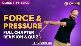 Force and Pressure  Full Chapter Revision and Quiz  Grade 8  BYJUS