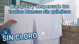 Blanquea y despercude tus toallas blancas sin químicos - Sin cloro - Todo tipo de ropa