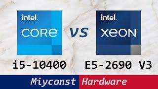  Core i5-10400 goes against Xeon E5-2690 V3 in 22 games at 1080p RX 6800XT Ryzen 5 5600X
