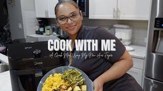 COOK WITH ME A Quick Meal Using My Brand New Midea Dual Air Fryer
