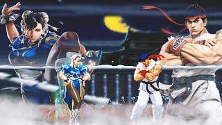 Passive Aggresive Chun Li vs Master Ryu. Street Fighter MUGEN Multiverse