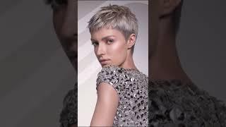 Elegant short haircut for women       #hairstyle #haircut #blonde  #pixiehaircut