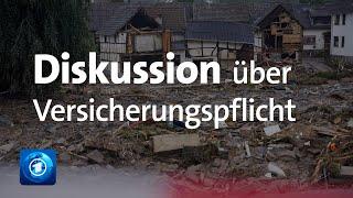 Hochwasser Diskussion über Pflichtversicherung für Elementarschäden