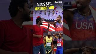 How Noah Lyles Won Gold by 0.005 seconds?  Olympic 100m