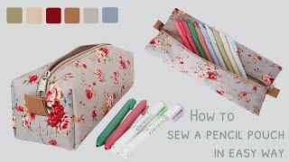 How to sew a pencil pouch in easy way  diy pencil pouch  homemade easy pencil pouch tutorial