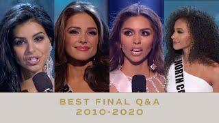 Best Final Answers from 2010-2020  Miss USA