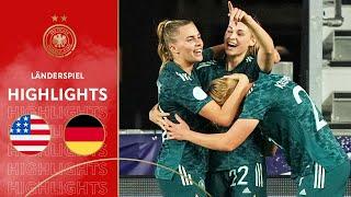 Last-Minute Erfolg gegen Weltmeister   USA - Deutschland 12  Highlights  Frauen Länderspiel