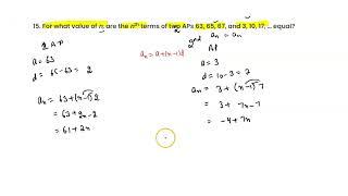 for what value of n are the nth terms of two APs 636567 and 31017.... equal?