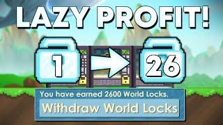 LAZY PROFIT method in Growtopia How to GET RICH fast in 2023 EASY DLS