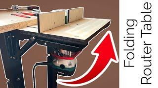 How to Make Folding Router Table with Lift  Easy to Build