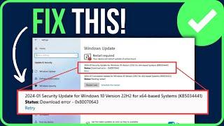 FIXED KB5034441 DOWNLOAD ERROR 0X80070643  Microsoft Update Error 0x80070643 Fix