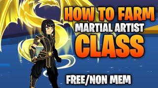 How to Farm Martial Artist Class Fast&EZ Adventure Quest Worlds AQW