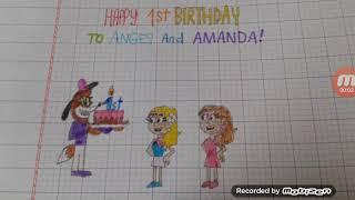 Happy 1st Birthday to Anges and Amanda