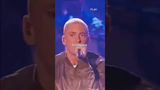 Eminem doing rap god live. 